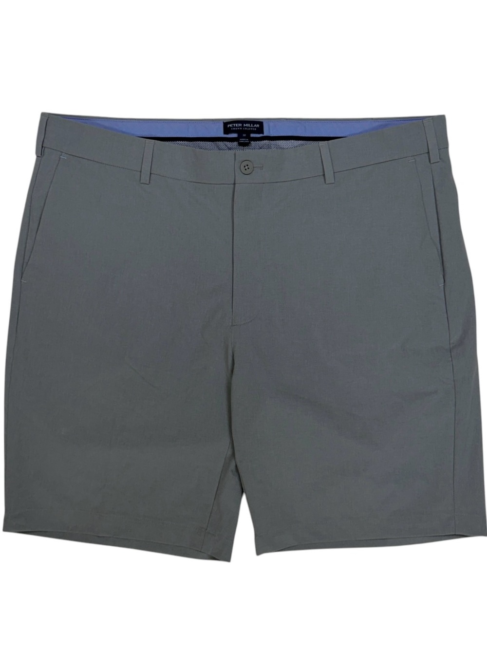 Peter Millar Shorts Mens 38 Gale Grey Surge Performance Crown Crafted Golf Chino